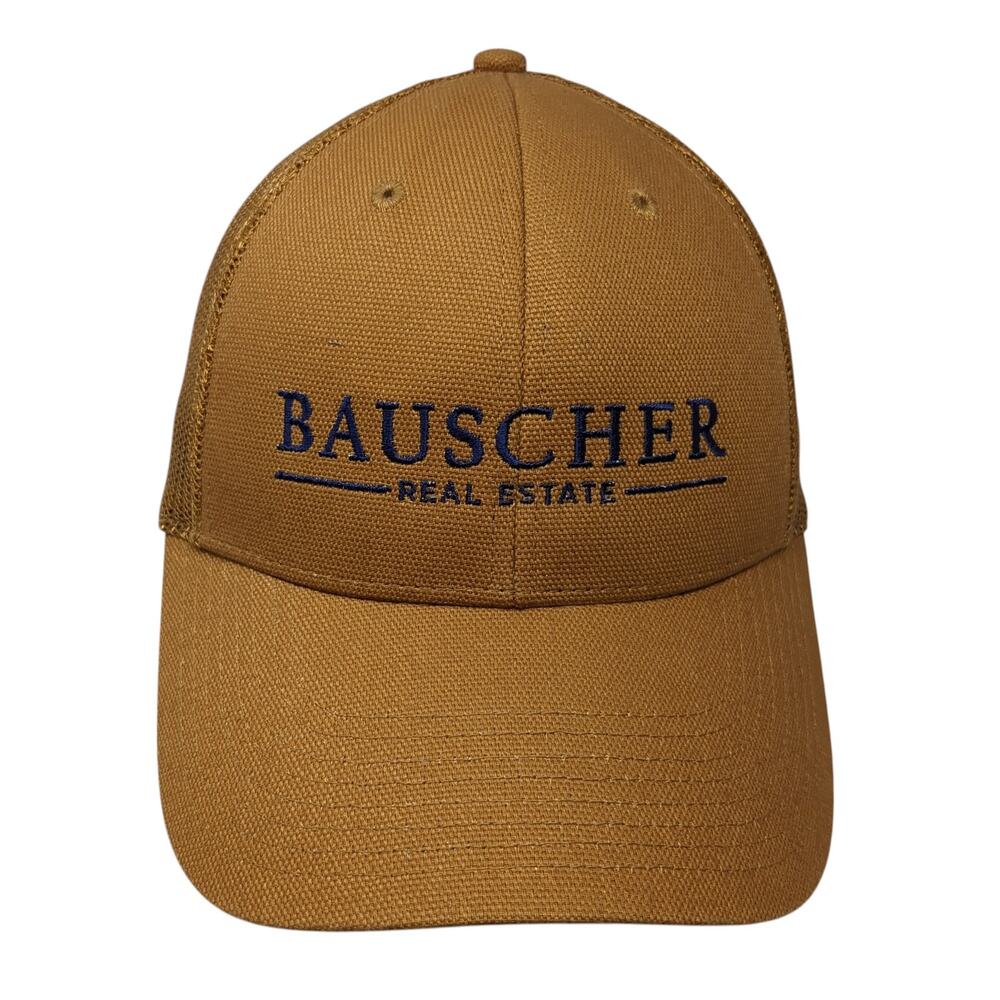 Bauscher Real State Snapback Trucker Hat Brown One Size Adjustable Corner Stone